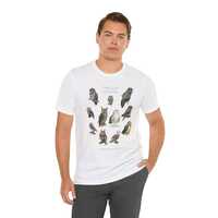 Owls of Ontario - Unisex Jersey Short Sleeve Tee - Featuring 11 Owl Oil Paintings