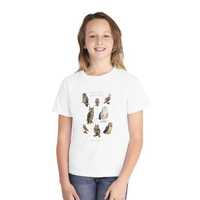 Owls of New York - Youth Midweight Tee - Featuring 8 Owl Oil Paintings