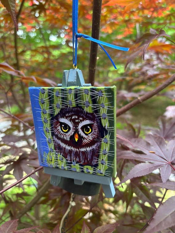 Elf Owl- A one-of-a-kind painting of this magnificent bird by Ashley Wolff
