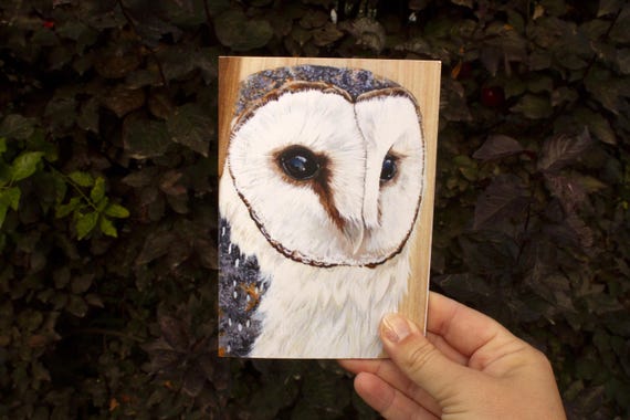 A6 Barn owl notebook, lined paper