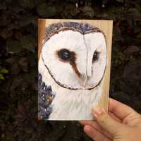 A6 Barn owl notebook, lined paper
