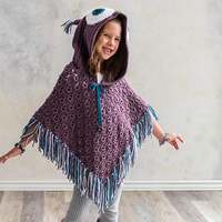 Crochet Pattern for Hooded Owl Poncho
