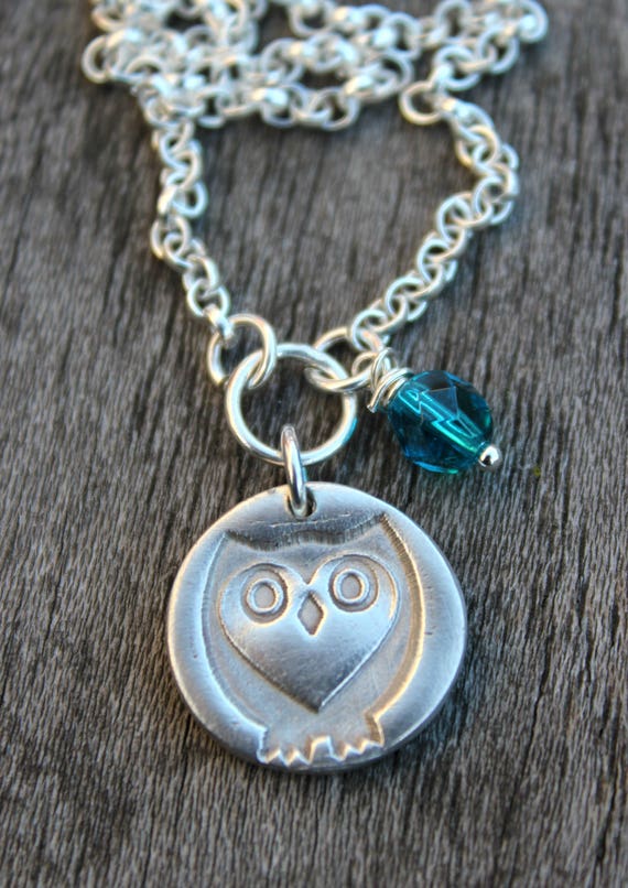 Barn owl pendant, barn owl necklace, barn owl jewelry, woodland jewelry, graduation gift, woodland necklace, owl designs, silver owl studio