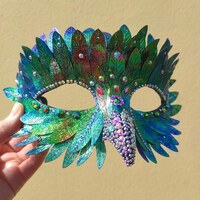 Owl mask Bird fantasy feathers Carnival Beak costume Festival For men women