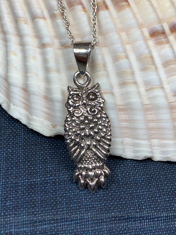 Mystical Owl Necklace, Bird Pendant
