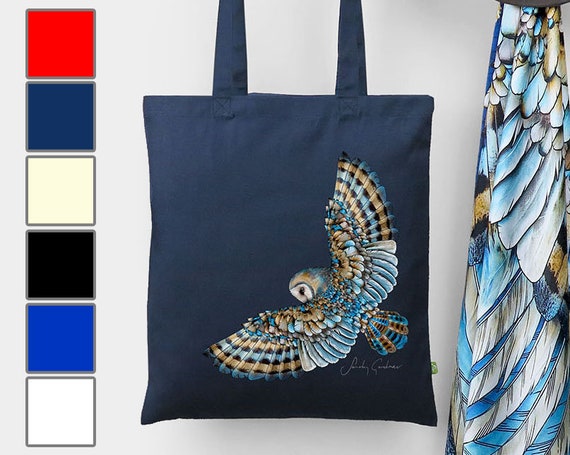 Premium Quality Organic Owl tote bag