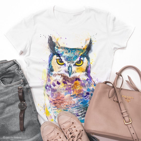Horned Owl ladies T-shirt