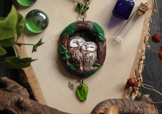 Ural Owl Love Necklace