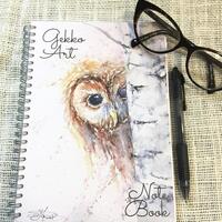 Tawny Owl spiral bound Notebook, Notepad