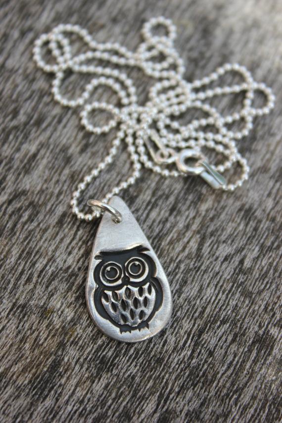 Cute owl teacher gift, lockdown gift, teacher necklace, teacher jewellery