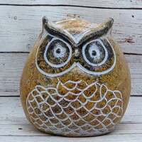 Owl Planter Pot - Clay, Flower Pot, Owl Gifts, Handmade Mexican Pottery, Indoor Planter, Out...