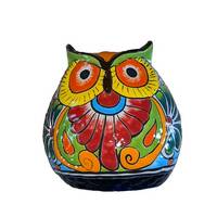 Talavera Planter, Ceramic Owl Mexican Flower Pot Ships 9-7-