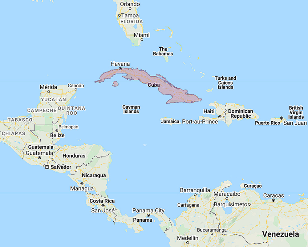 Range of Bare-legged Owl (Margarobyas lawrencii)