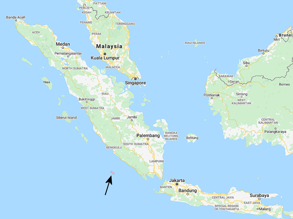 Range of Enggano Scops Owl (Otus enganensis)