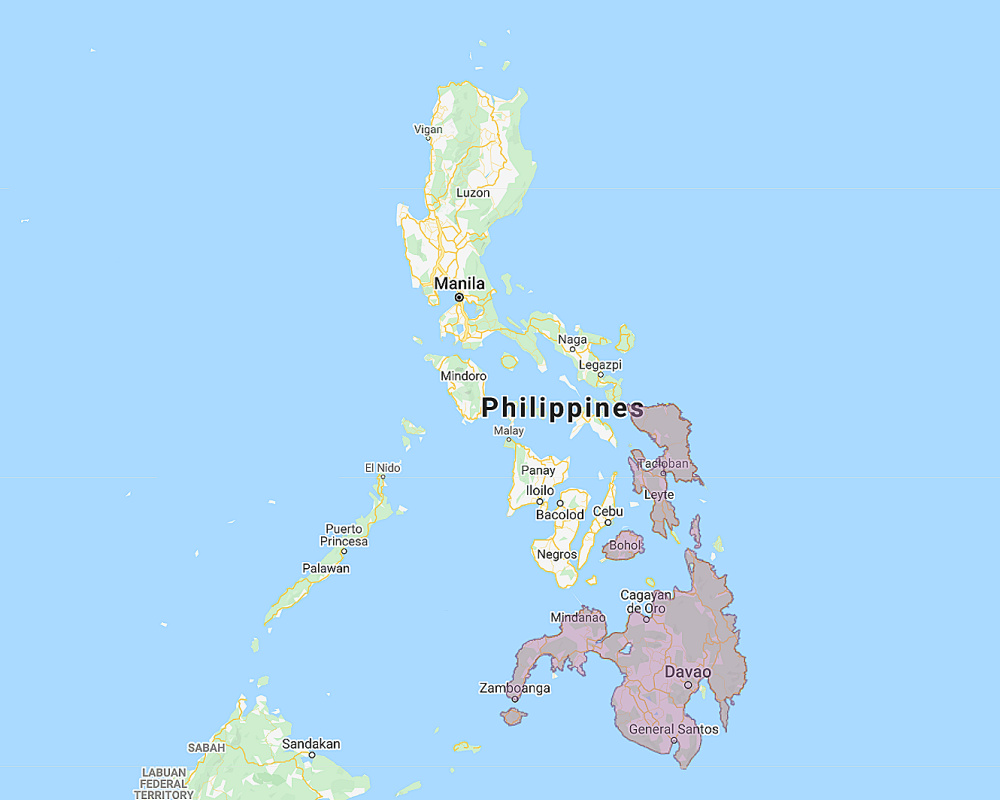 Range of Everett's Scops Owl (Otus everetti)