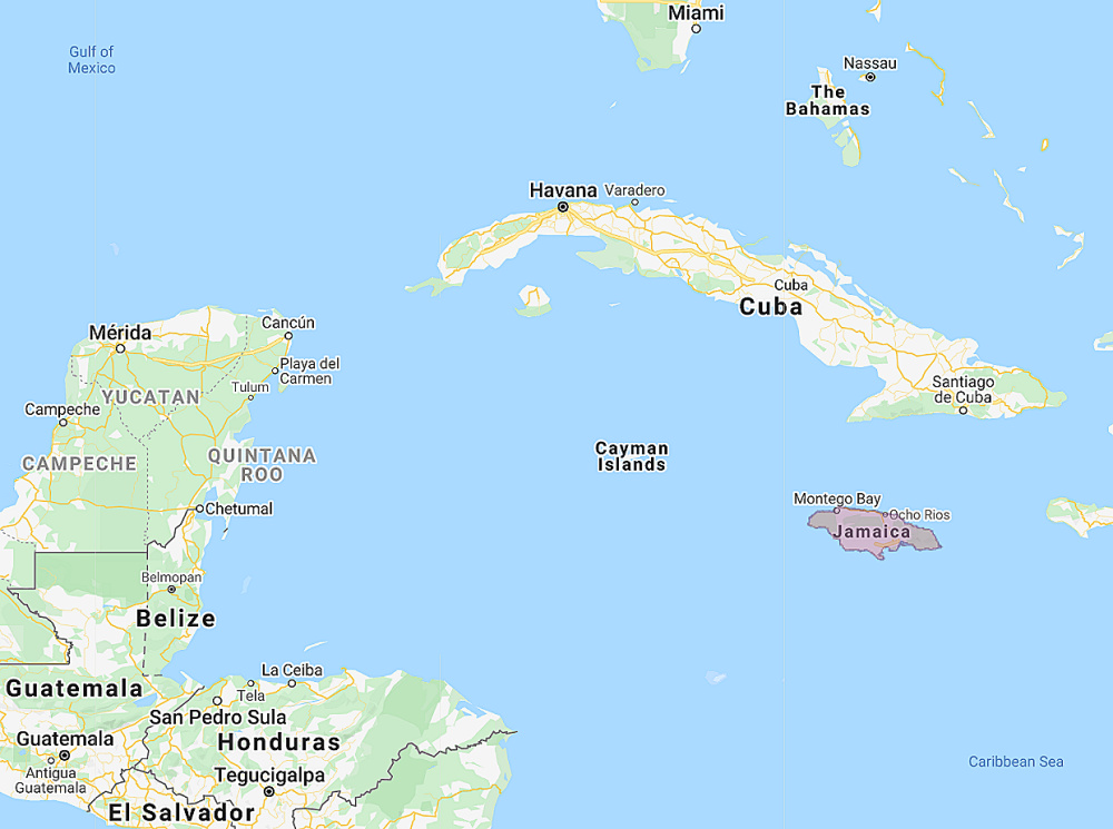 Range of Jamaican Owl (Pseudoscops grammicus)