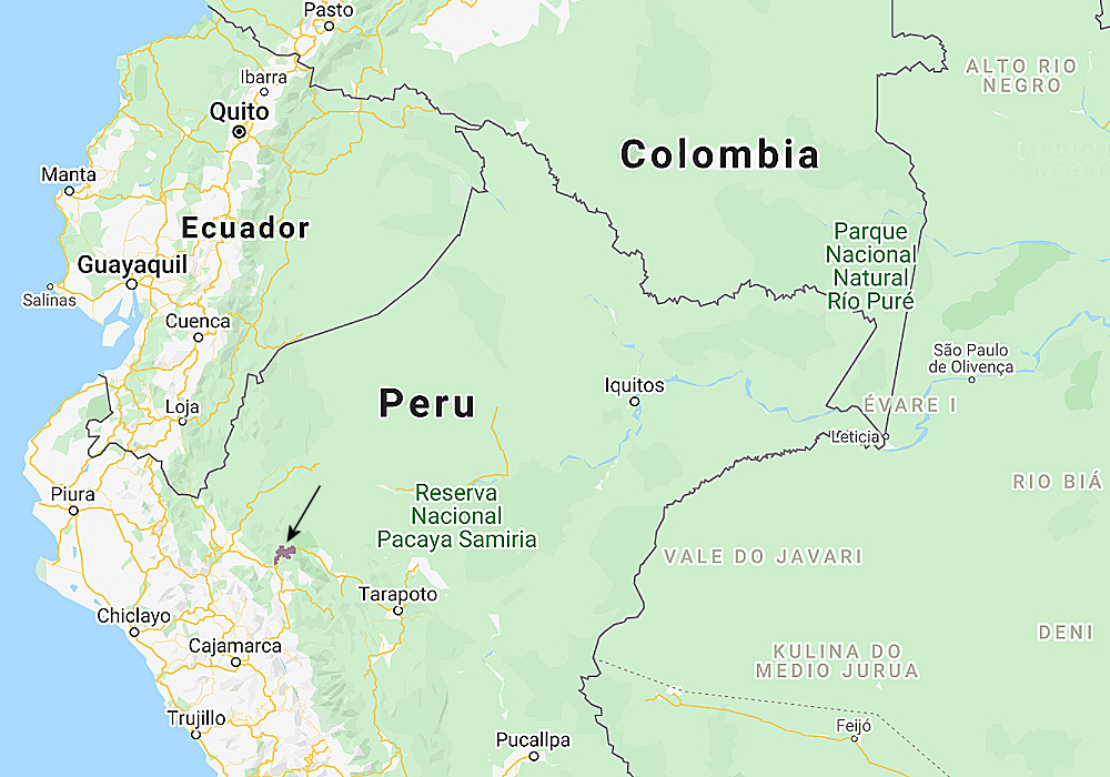 Range of Long-whiskered Owlet (Xenoglaux loweryi)