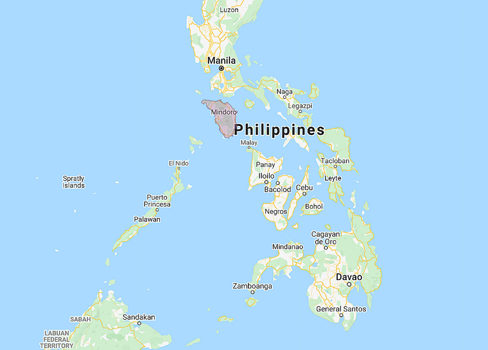 Range of Mindoro Hawk Owl (Ninox mindorensis)