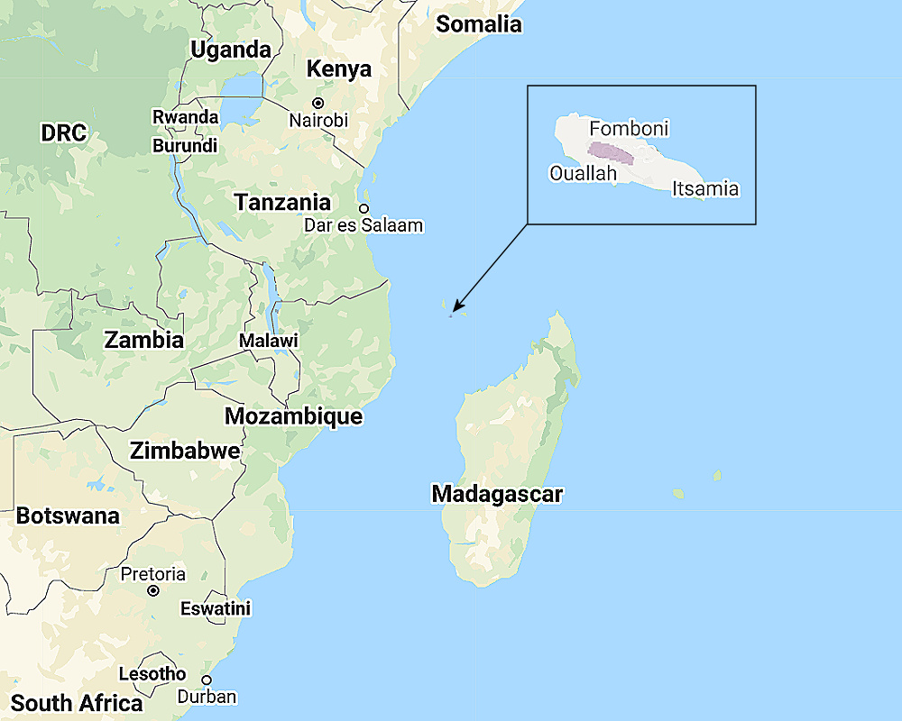 Range of Mohéli Scops Owl (Otus moheliensis)