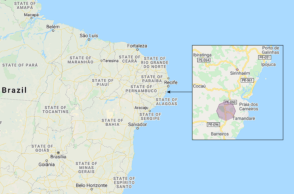 Range of Pernambuco Pygmy Owl (Glaucidium mooreorum)