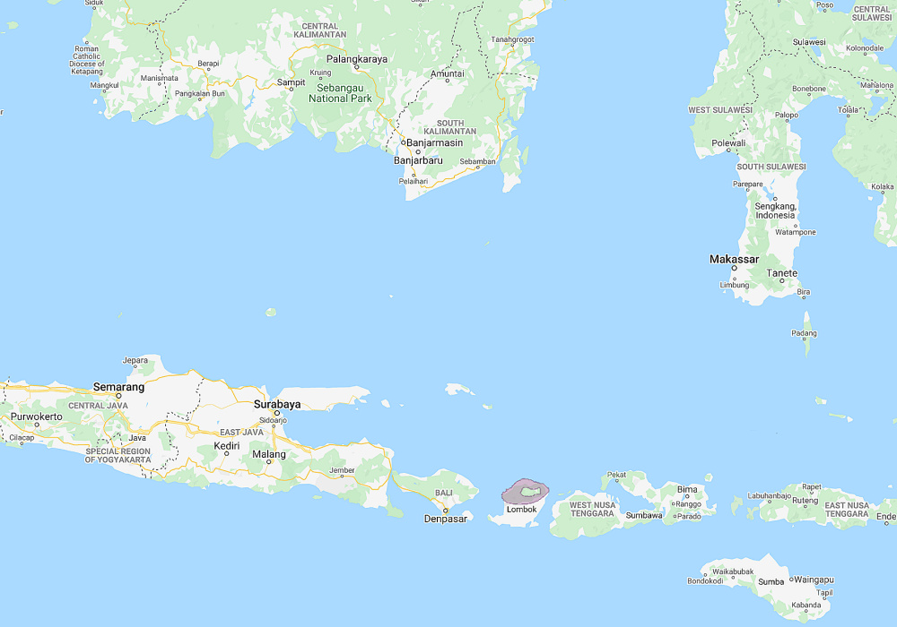 Range of Rinjani Scops Owl (Otus jolandae)