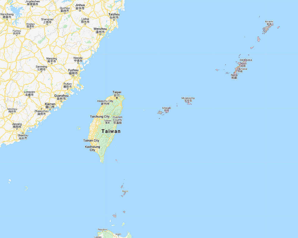 Range of Ryukyu Scops Owl (Otus elegans)