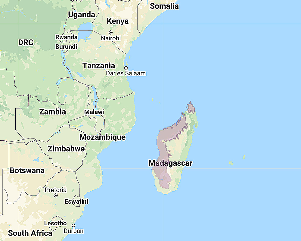 Range of Torotoroka Scops Owl (Otus madagascariensis)