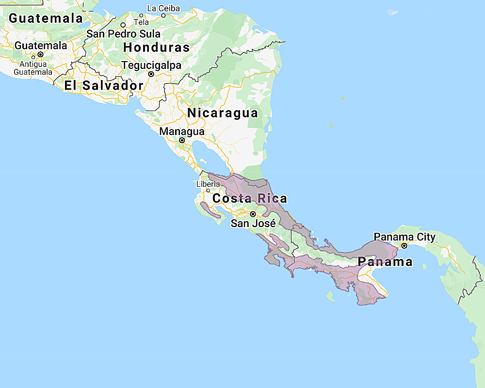 Range of Vermiculated Screech Owl (Megascops vermiculatus)